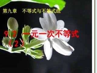 解一元一次不等式(性质3)-(2)