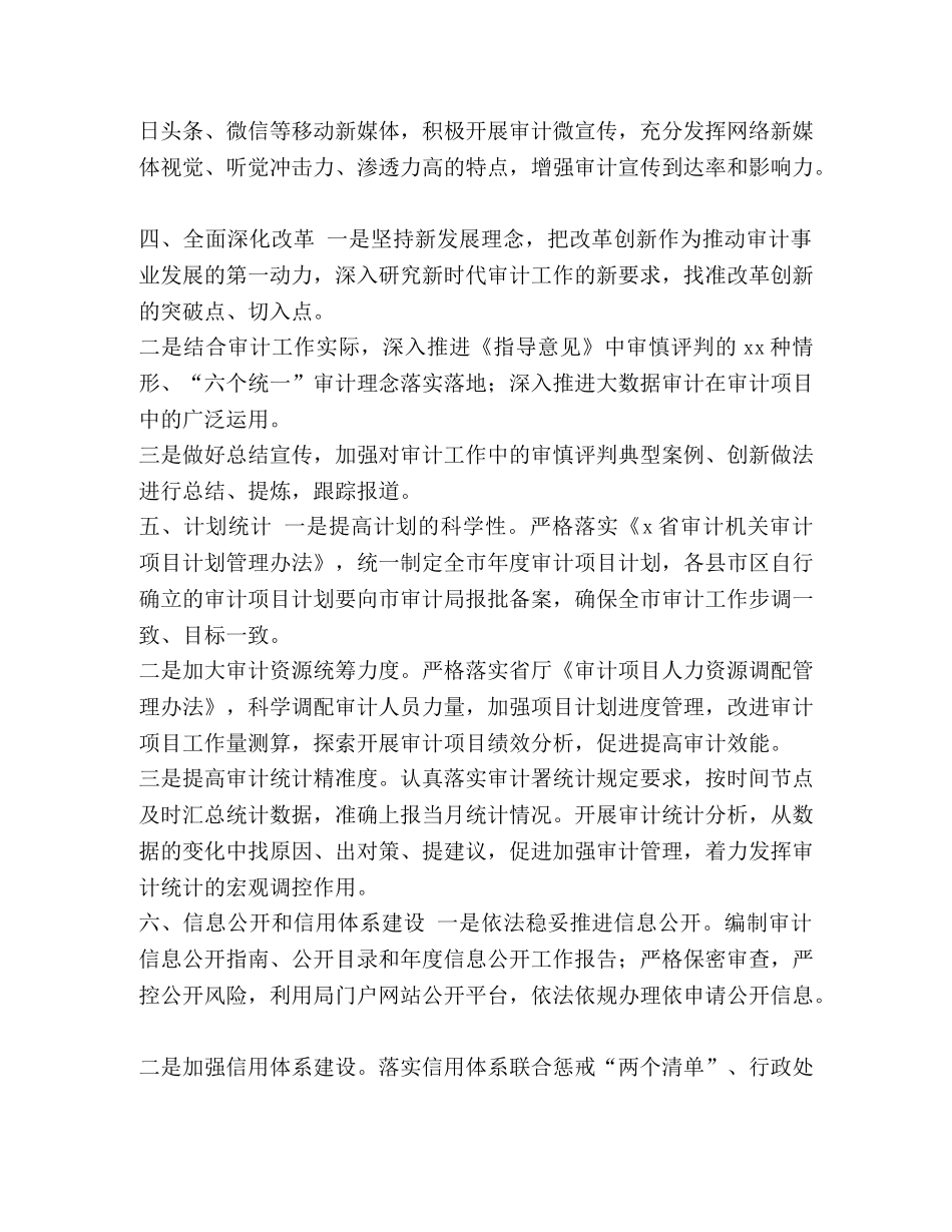 3124+,2024年XX审计综合工作要点安排谋划 _第3页