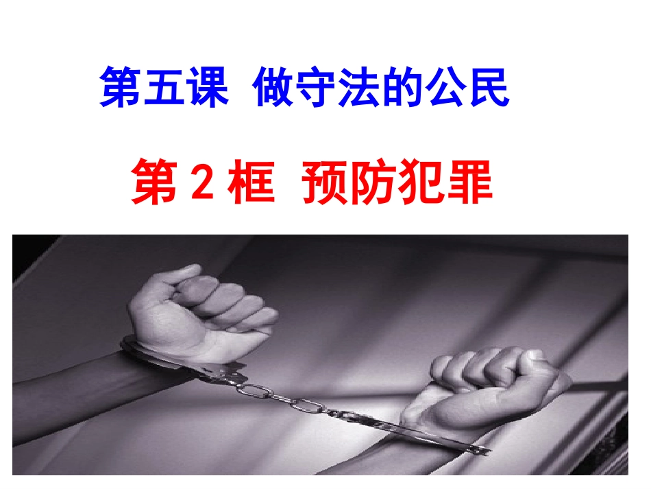 第2课时-预防犯罪_第1页