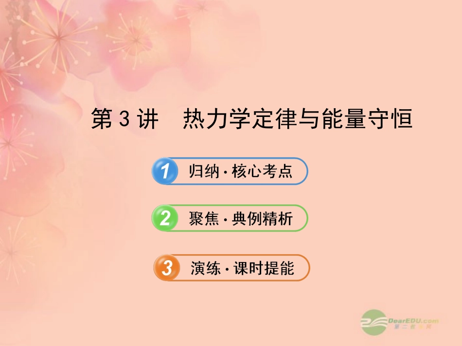 【全程复习方略】2013版高中物理-热力学定律与能量守恒课件-沪科版选修3-3_第1页