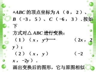 课外练习3-利用位似放缩图形