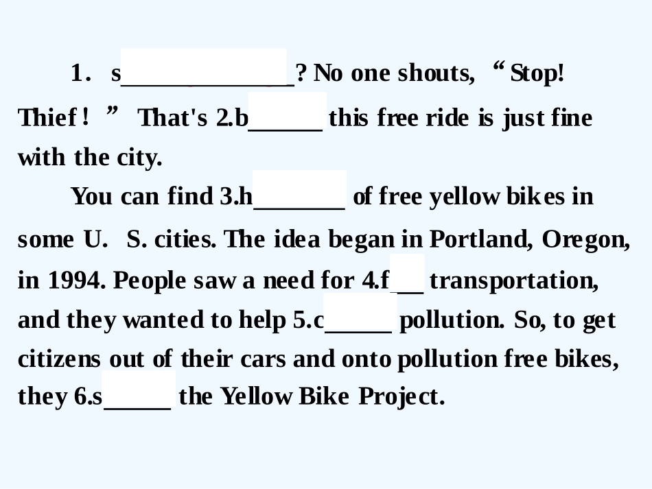 2016年中考英语二轮复习短文填空(二)_第3页