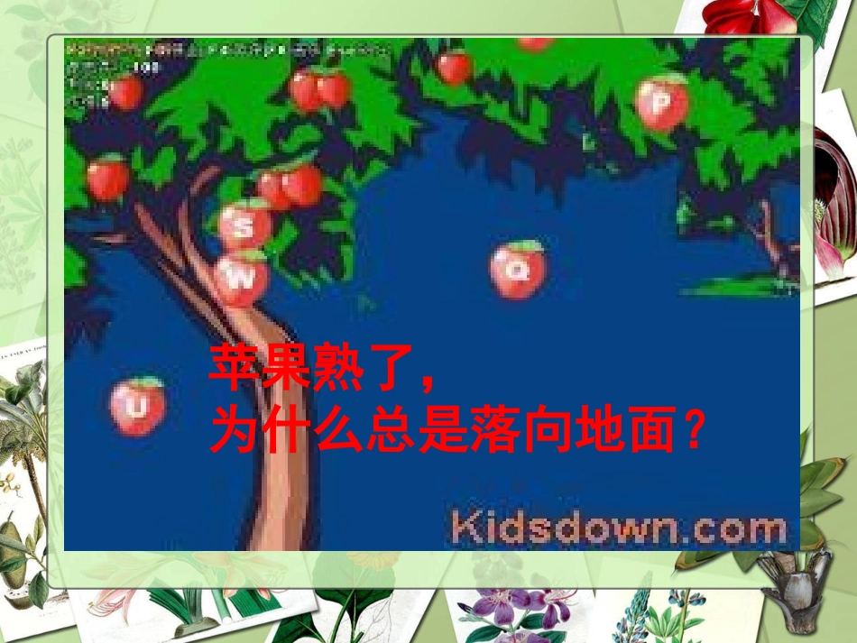 青岛版小学科学四年级上册《苹果为什么落地》课件3_第2页