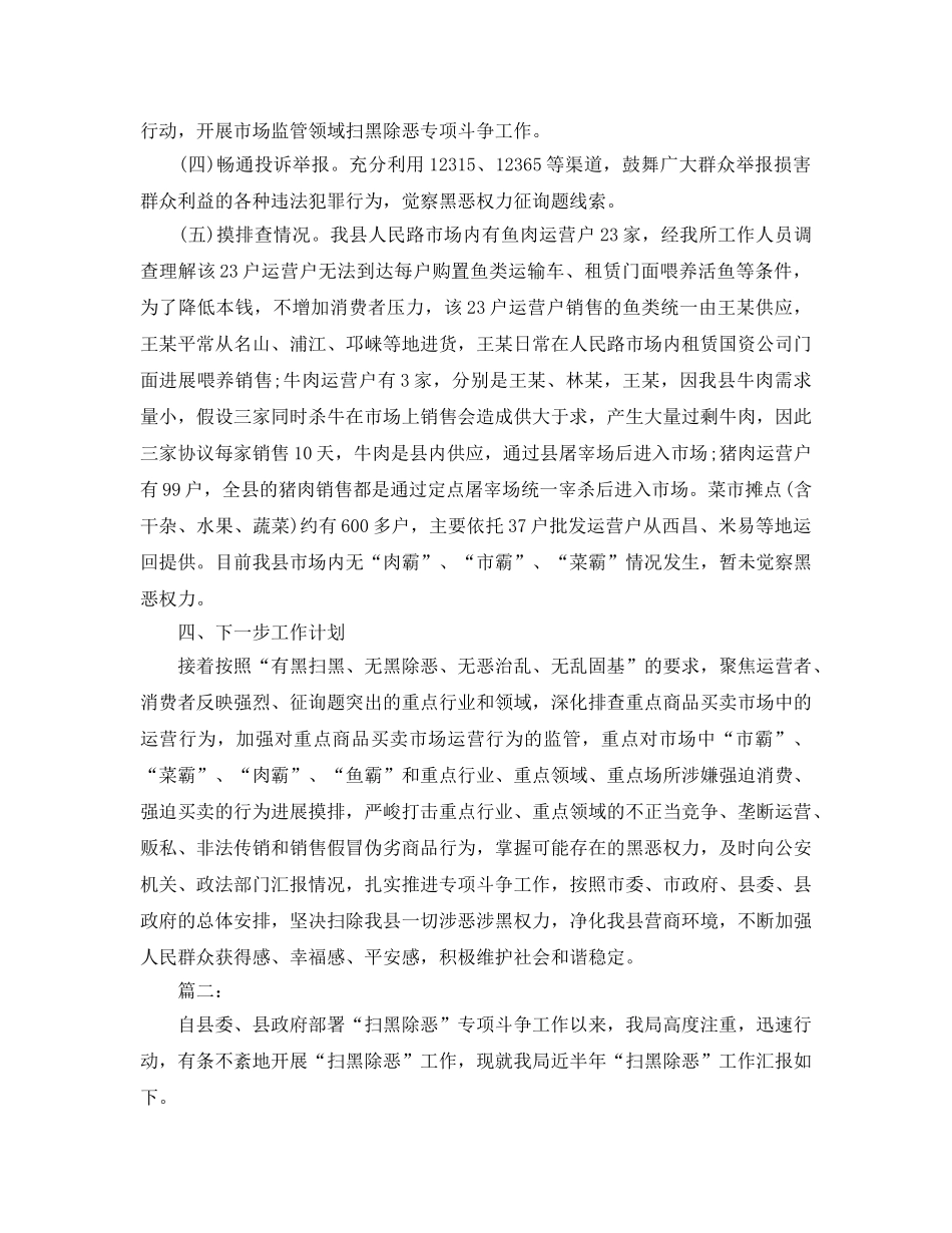 2024年扫黑除恶工作参考总结最新5篇范文 _第2页