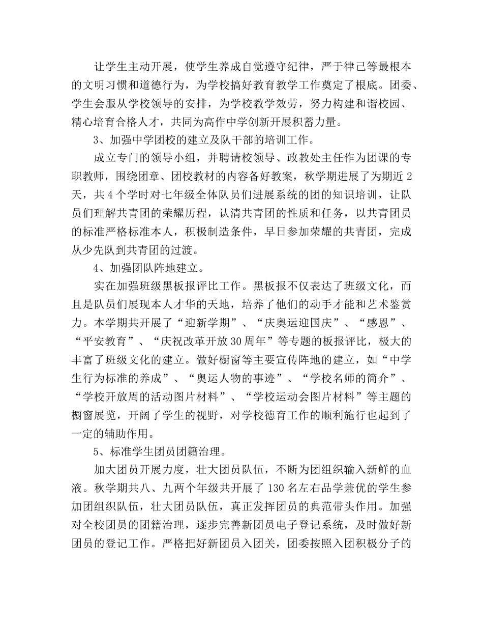 2024年学校团委工作参考总结范文 _第3页