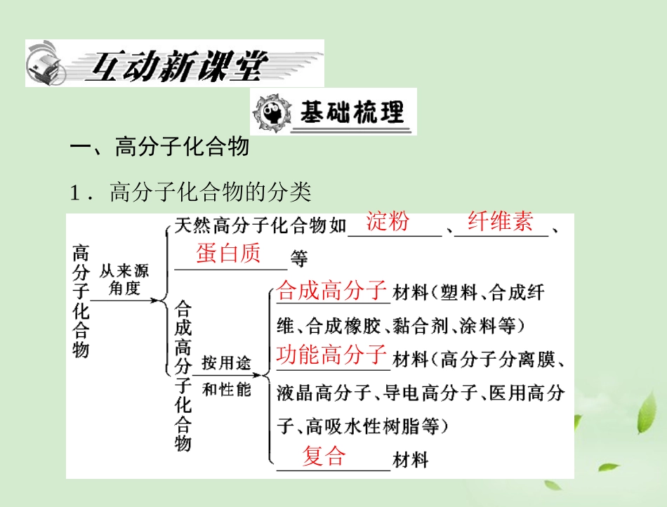 高中化学-第五章-第二节-应用广泛的高分子材料课件-新人教版选修5_第2页