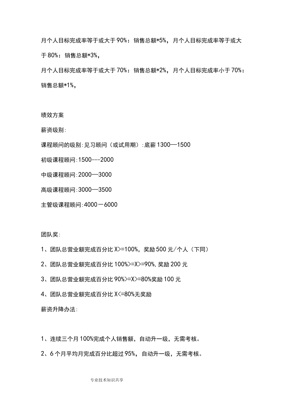 课程顾问职责和提成分配_第2页