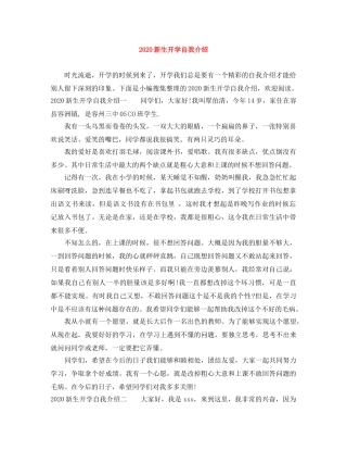 2024新生开学自我介绍(1) 