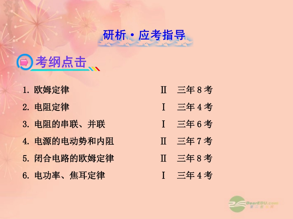 【全程复习方略】2013版高中物理-7恒定电流课件-沪科版_第2页