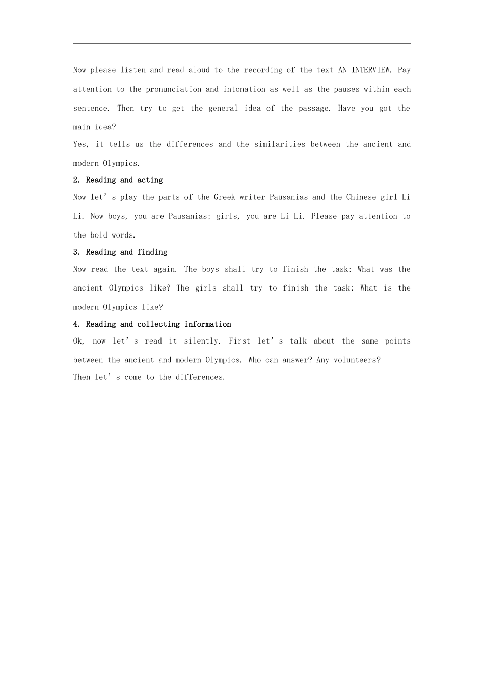 高中英语-Unit-2-The-Olympic-Games教案(3)-新人教版必修2_第3页