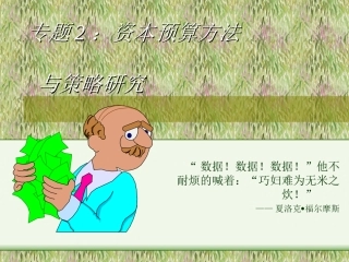 资本预算方法与策略研究