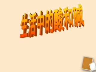 2012九年级化学-5.1生活中的酸和碱课件