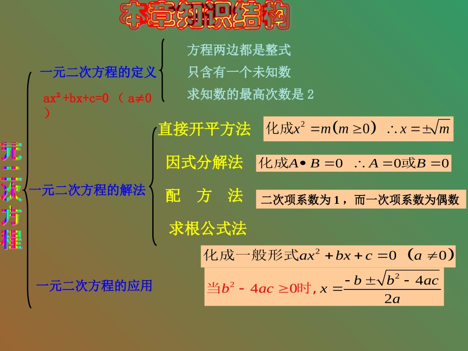 一元二次方程复习课._第3页