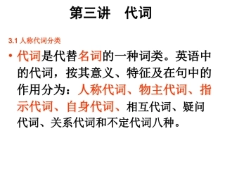 九年级英语代词复习课件