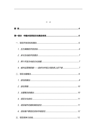 中国水街项目商业运营推广方案