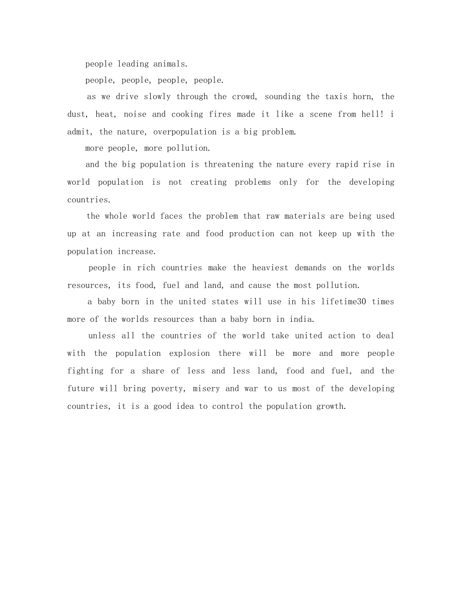 Caring For Nature英语演讲稿 _第2页