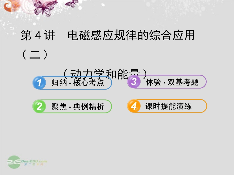 【全程复习方略】2013版高中物理-9.4.电磁感应规律的综合应用(二)课件-沪科版_第1页