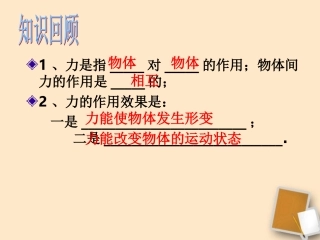 浙江省绍兴县杨汛桥镇中学七年级科学《力的存在》课件(2)