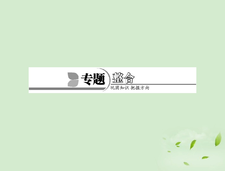 高中化学-专题四-专题整合课件-苏教版必修2_第1页