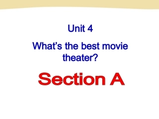 初中二年级英语上册Unit-4-Section-A