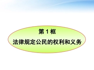 2012八年级政治上册-第1课第1框--法律规定公民的权利和义务新编课件-鲁人版