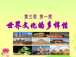 《世界文化的多样性》课件(1)