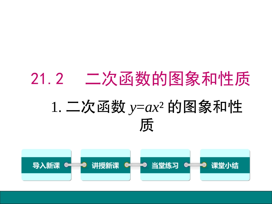 二次函数y=ax2的图象和性质.2.1.二次函数y=ax2的图象和性质_第1页