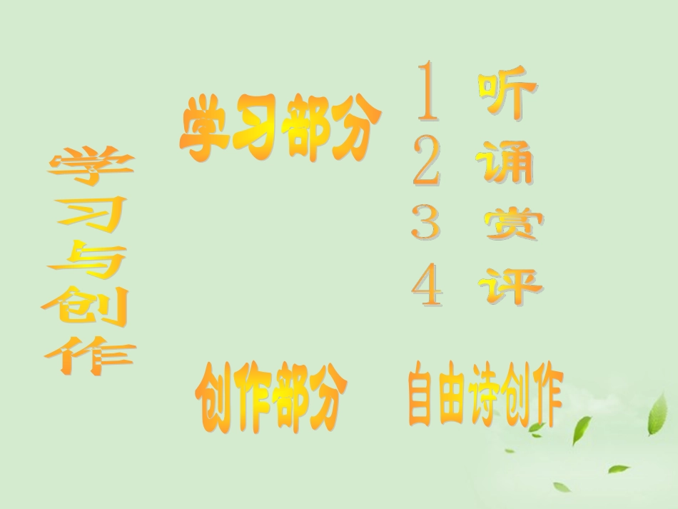 高中语文-2.8《歌词四首》课件1-粤教版必修2_第2页
