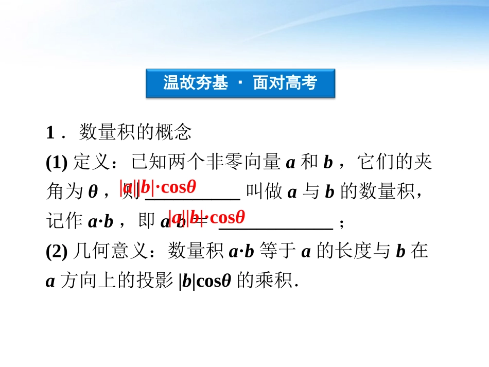 【优化方案】2012高考数学总复习-第4章第3课时平面向量的数量积精品课件-文-新人教A版_第3页