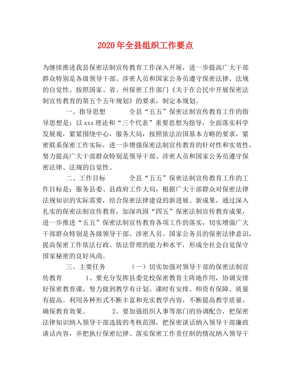 2024年全县组织工作要点 _第1页