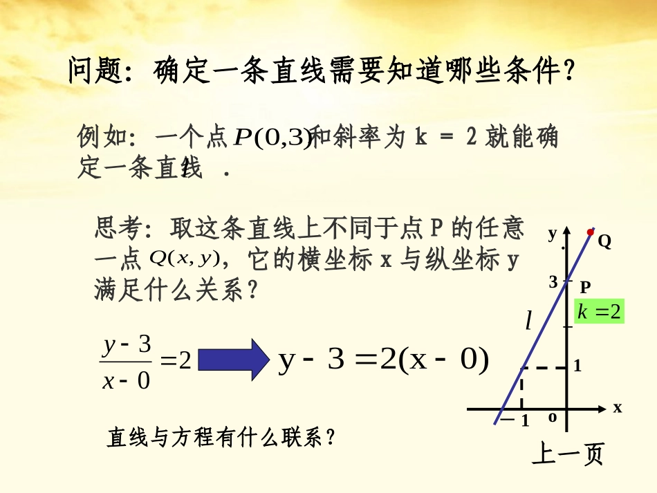 2012届高中数学-1.2.1直线的点斜式方程课件-北师大版必修2_第3页