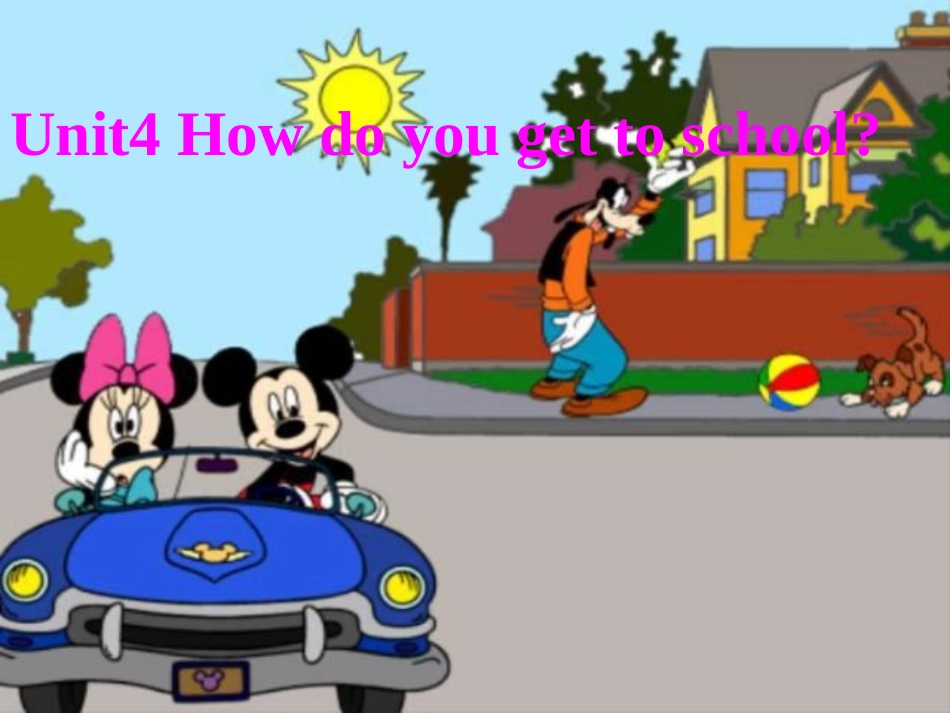 八年级英语Unit4Howdoyougettoschool课件人教版_第1页