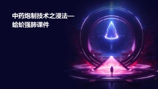 中药炮制技术之浸法—蛤蚧强肺课件