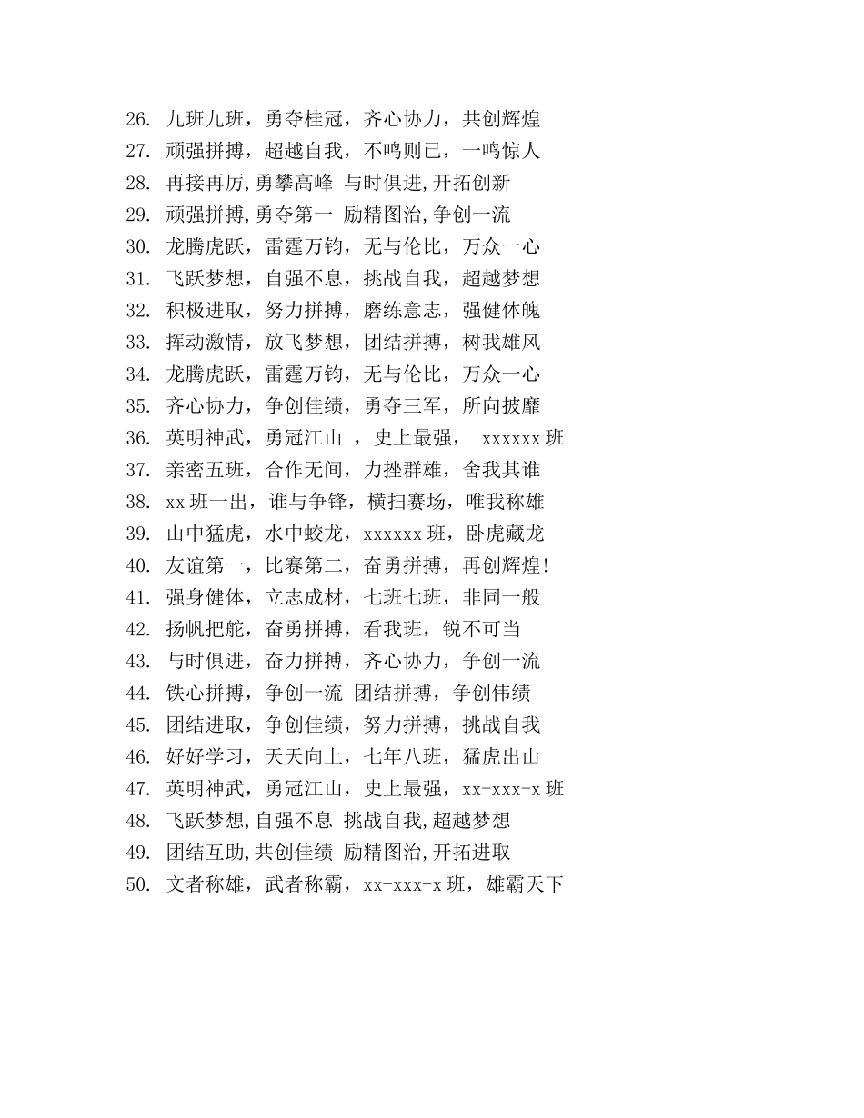 2024趣味运动会加油口号 _第2页