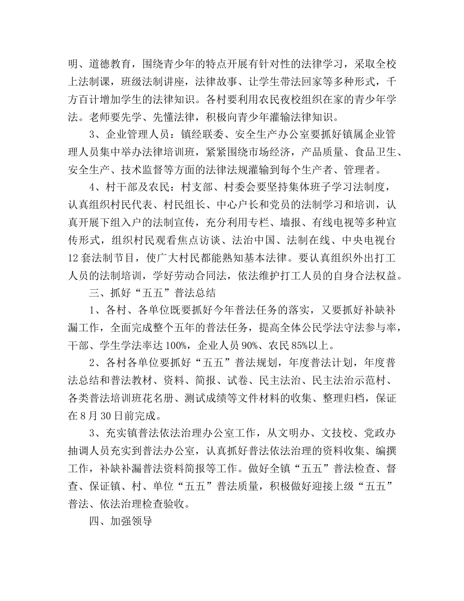 2024年普法依法治理工作意见范文 _第2页