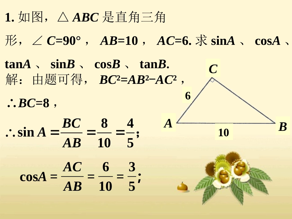 练习2-锐角三角函数_第1页