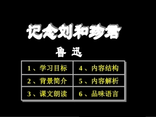 记念刘和珍君