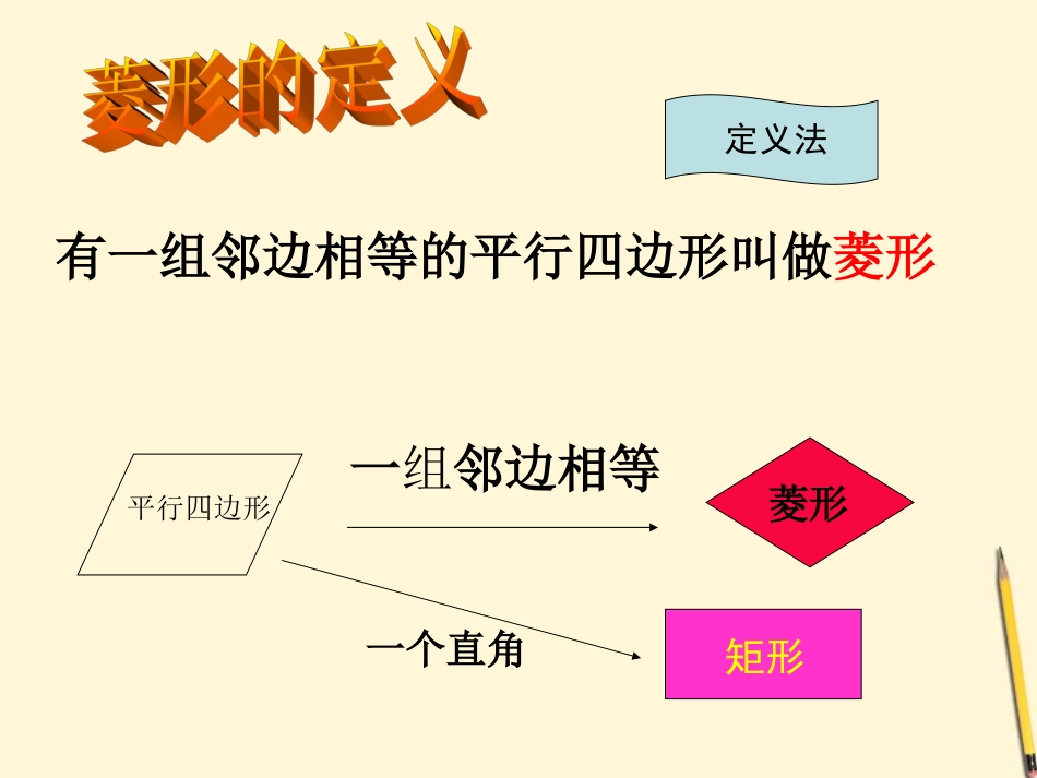 浙江省桐乡三中八年级数学下册-6.2菱形(1)课件-人教新课标版_第2页