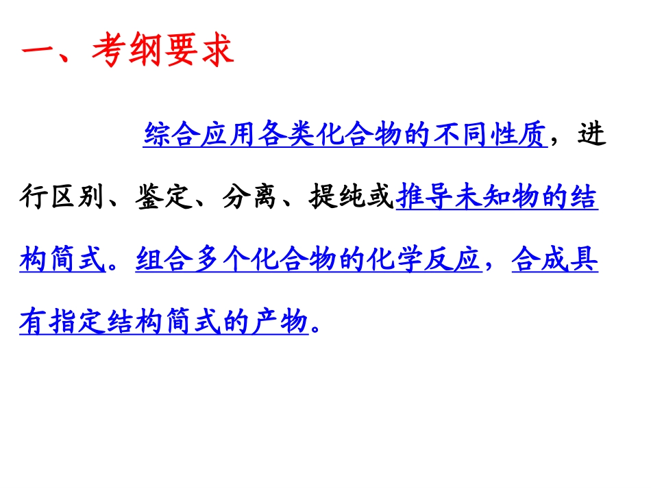 高二化学《有机框图题》课件_第1页