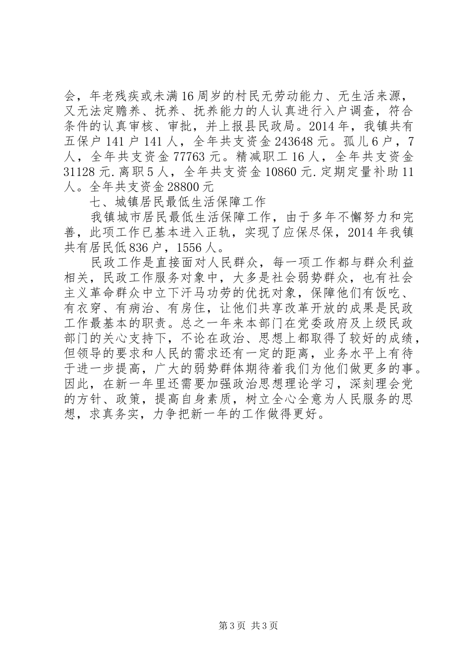 XX年乡镇民政所工作总结_第3页