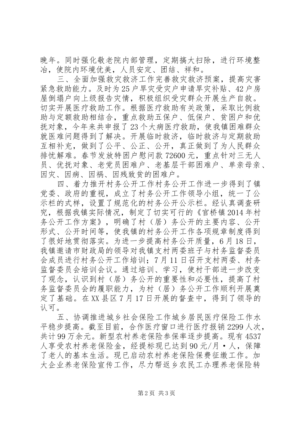 XX年乡镇社会事业发展办工作总结_第2页