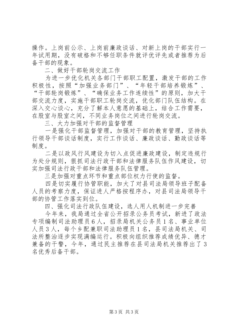 XX年国有企业选人用人自查总结报告_第3页