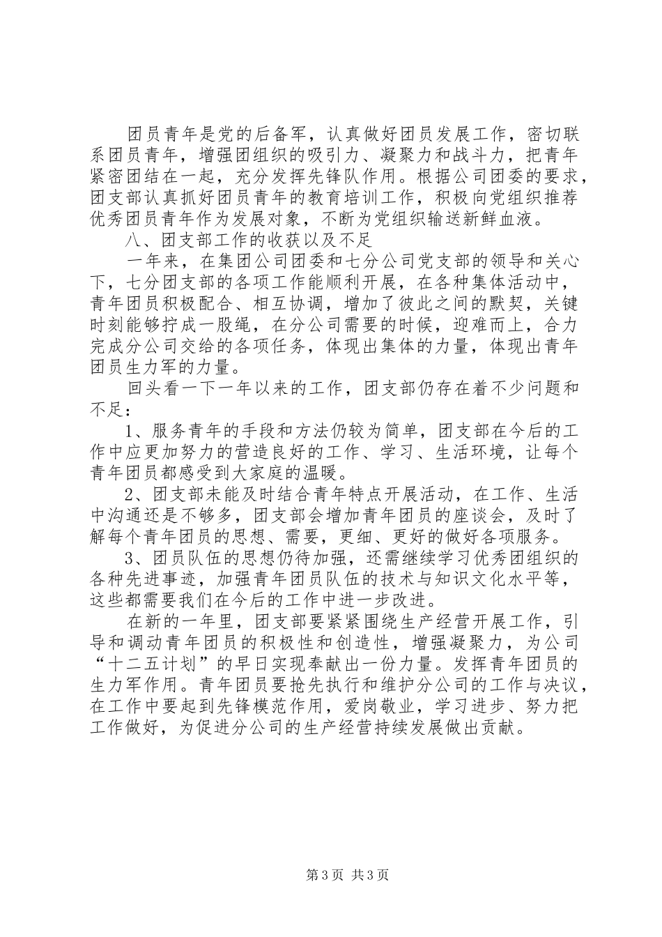 XX年团支部工作总结 (11)_第3页
