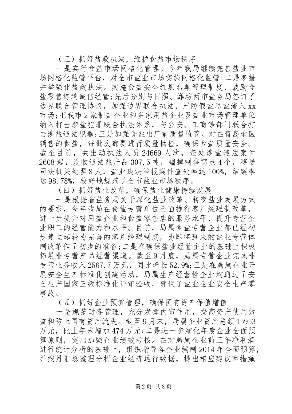 XX年盐务局工作总结_第2页