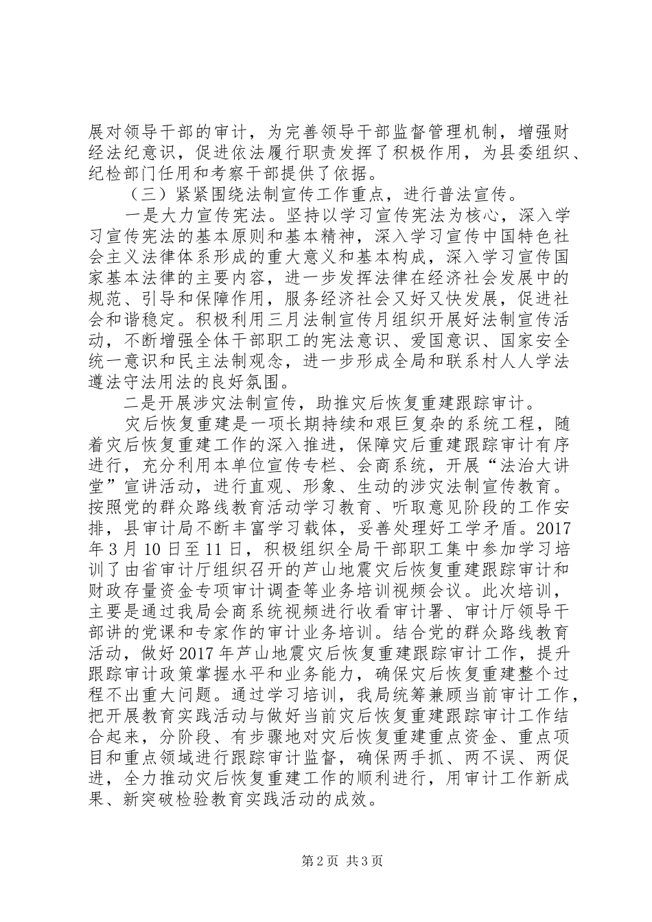 XX年度审计局个人总结范文_第2页