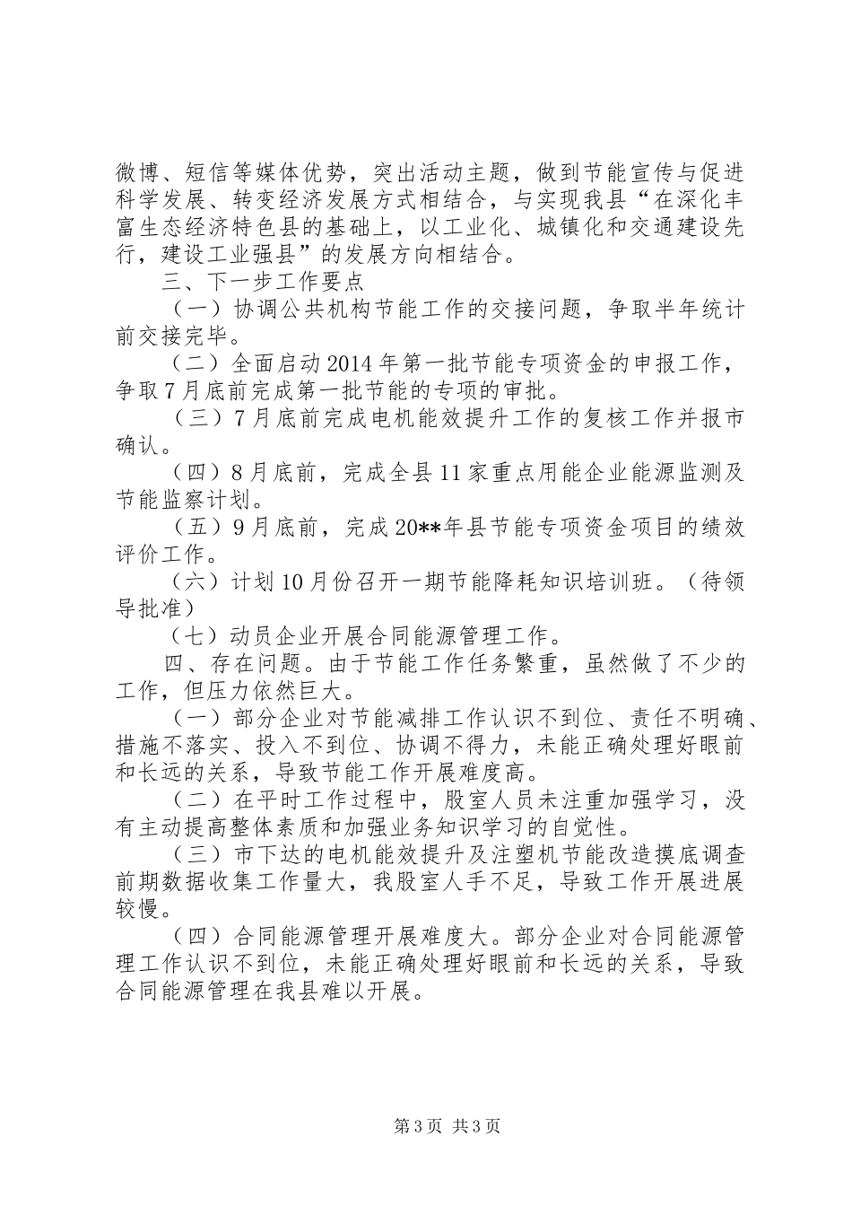 XX年经信局节能监察中心工作总结_第3页