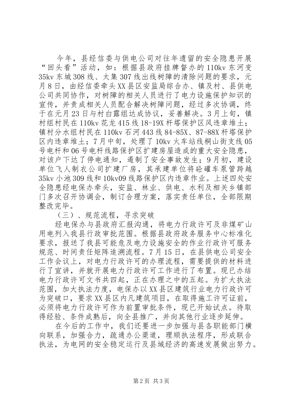 XX年度电保工作总结_第2页