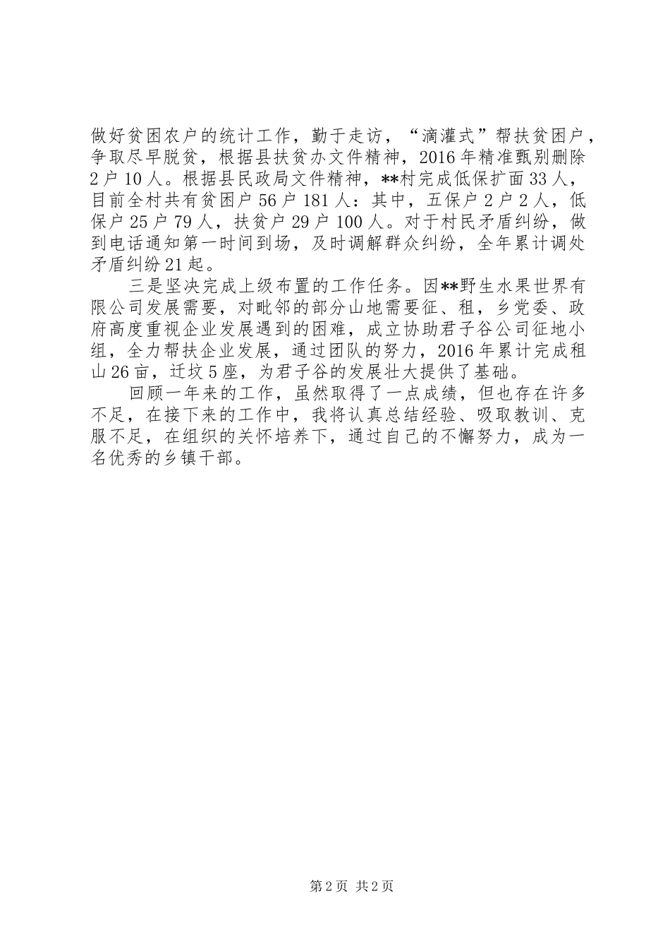 XX年乡镇新村办工作总结_第2页