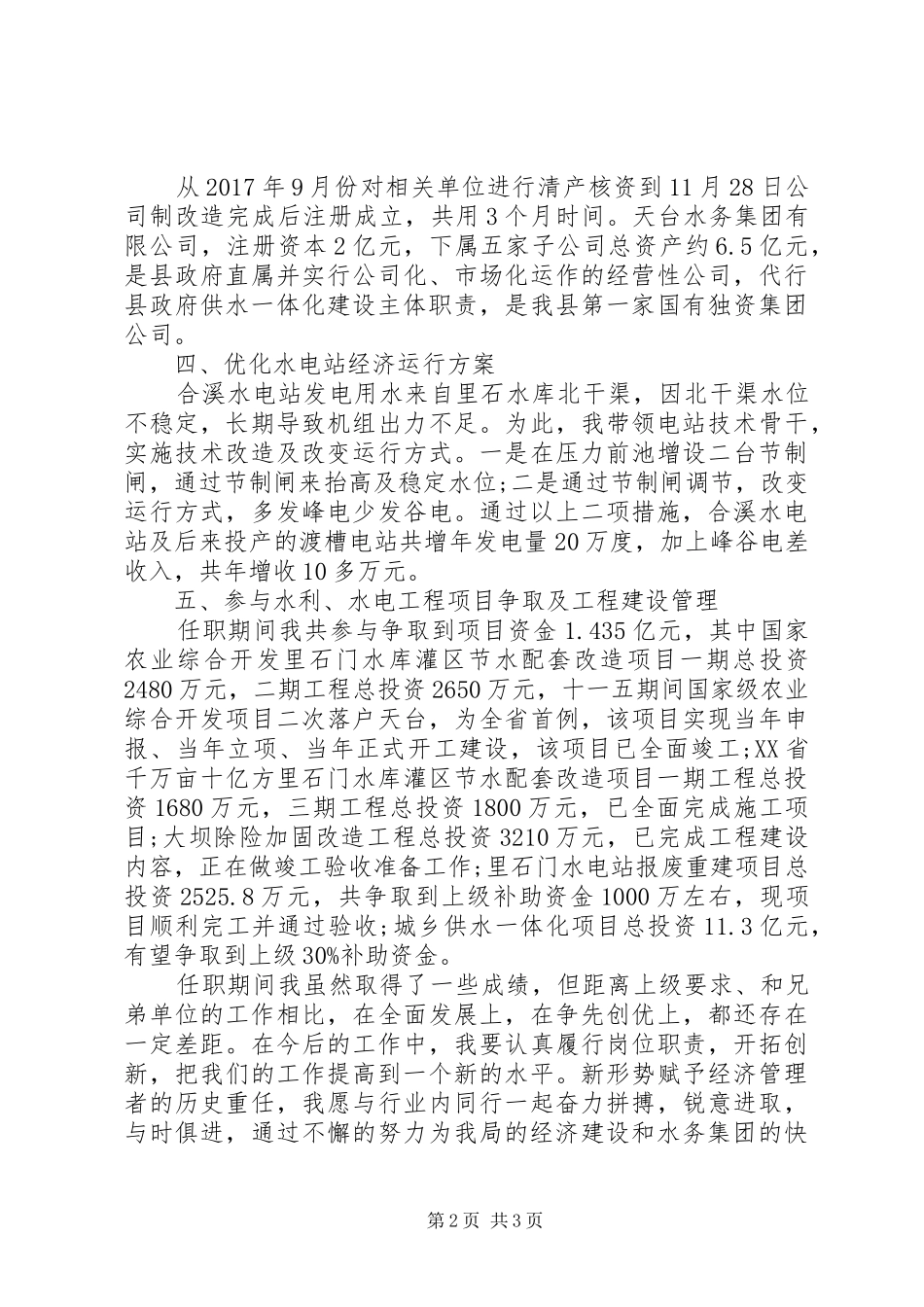 XX年经济师年度工作总结_第2页