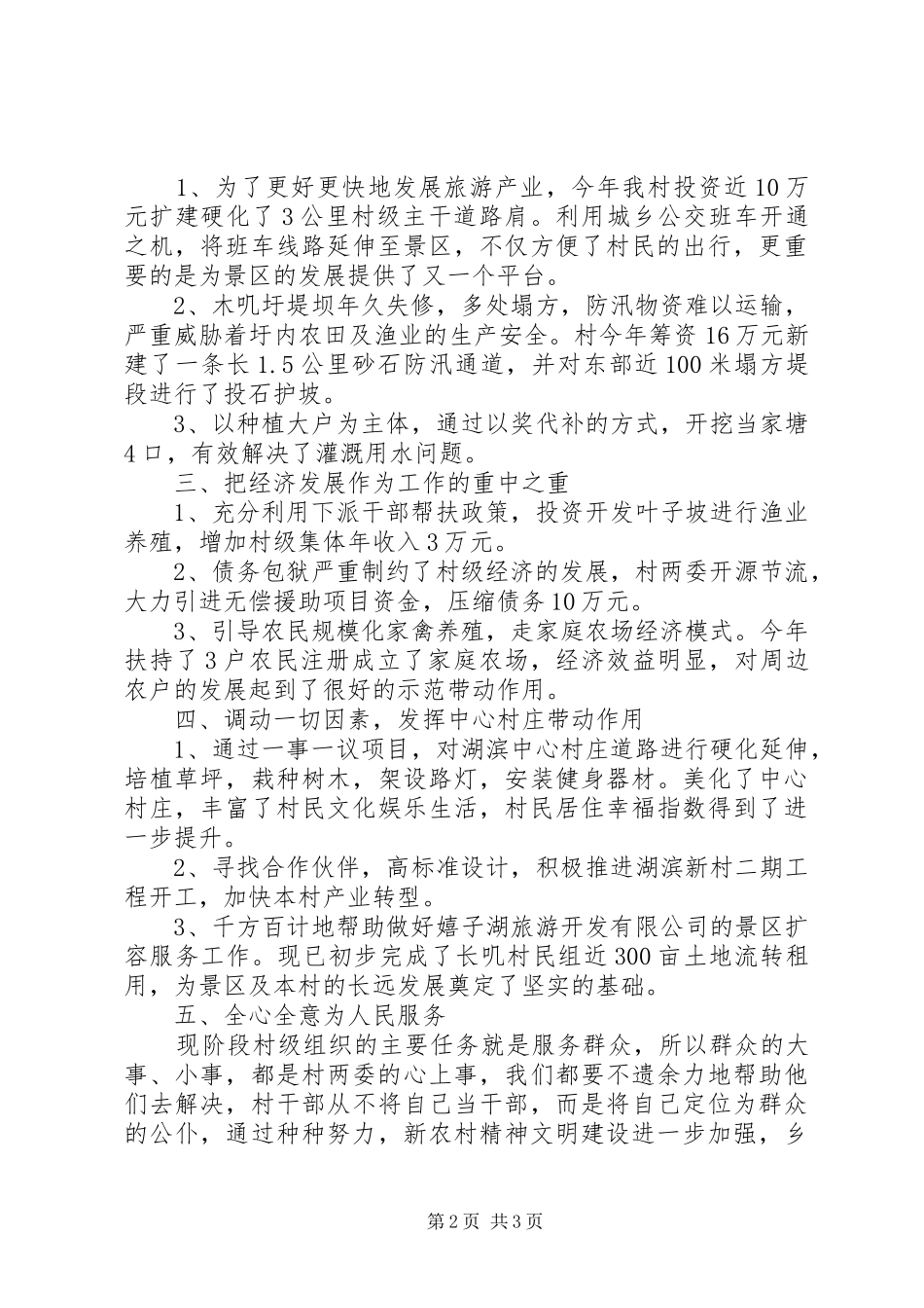 XX年度某村工作总结_第2页